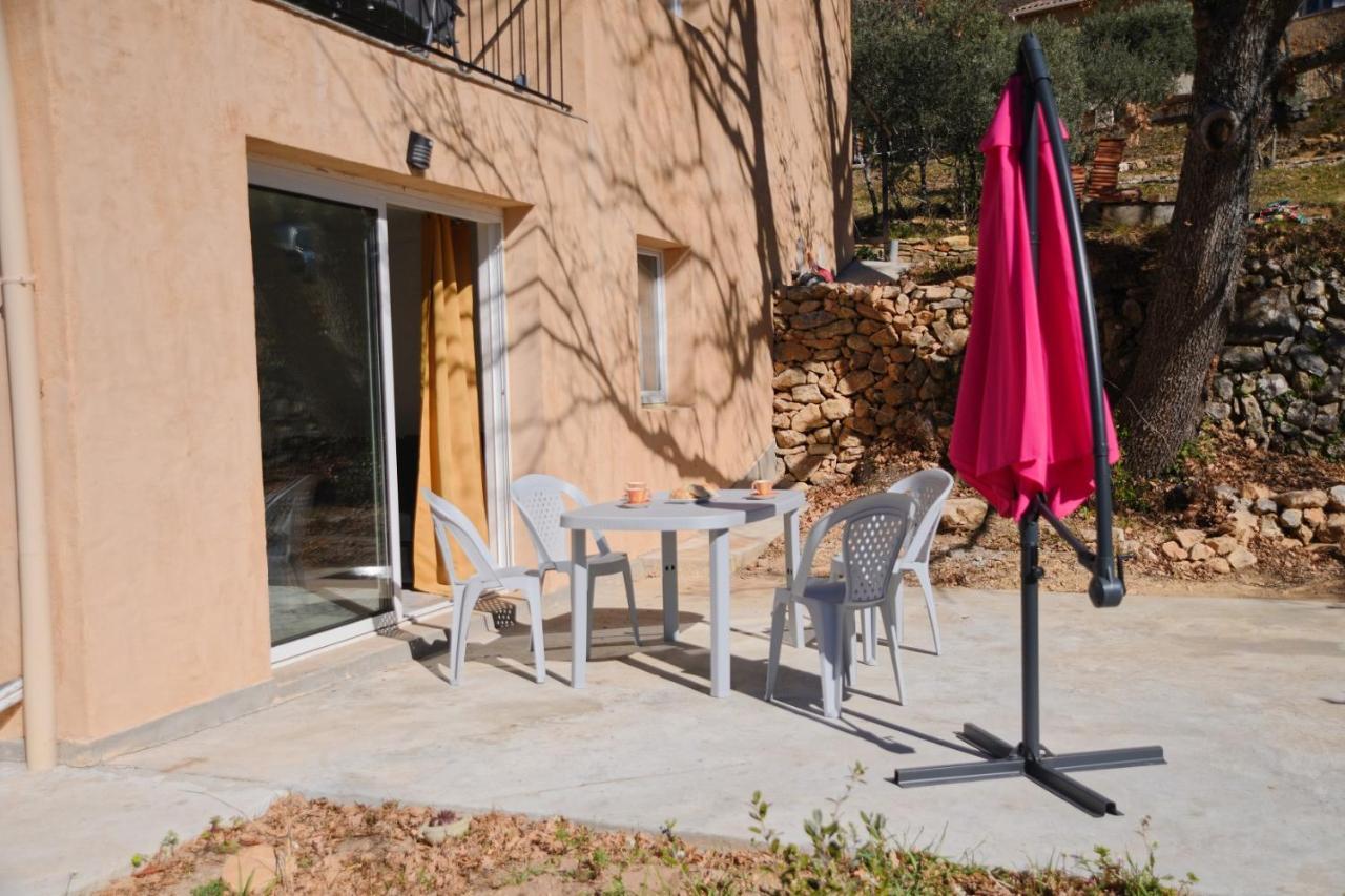 Ferienwohnung Les Quatre Chenes Bauduen Exterior foto